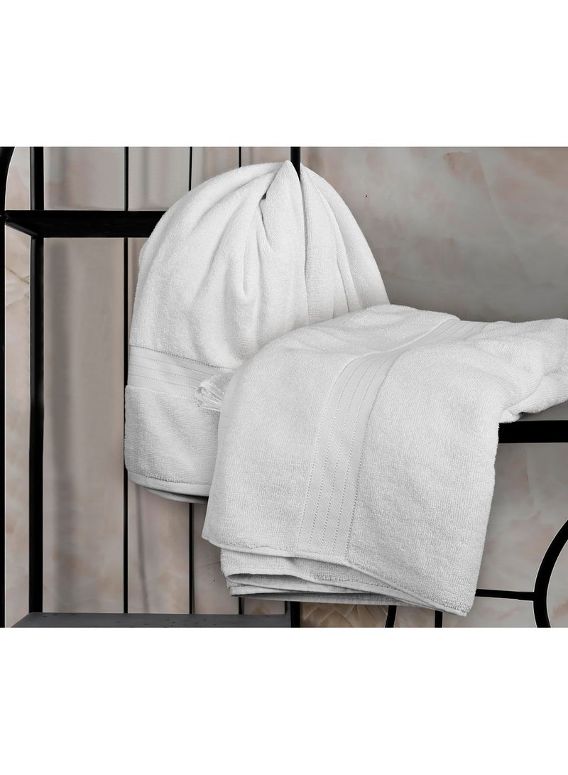 Bliss Casa Bliss Casa Luxurious Jumbo Bath Sheet 35 x 70 Inch (2 Pack) - 550 GSM 100% Cotton 20/D Highly Absorbent and Quick Dry Hotel Bath Sheet Set  - Image 3