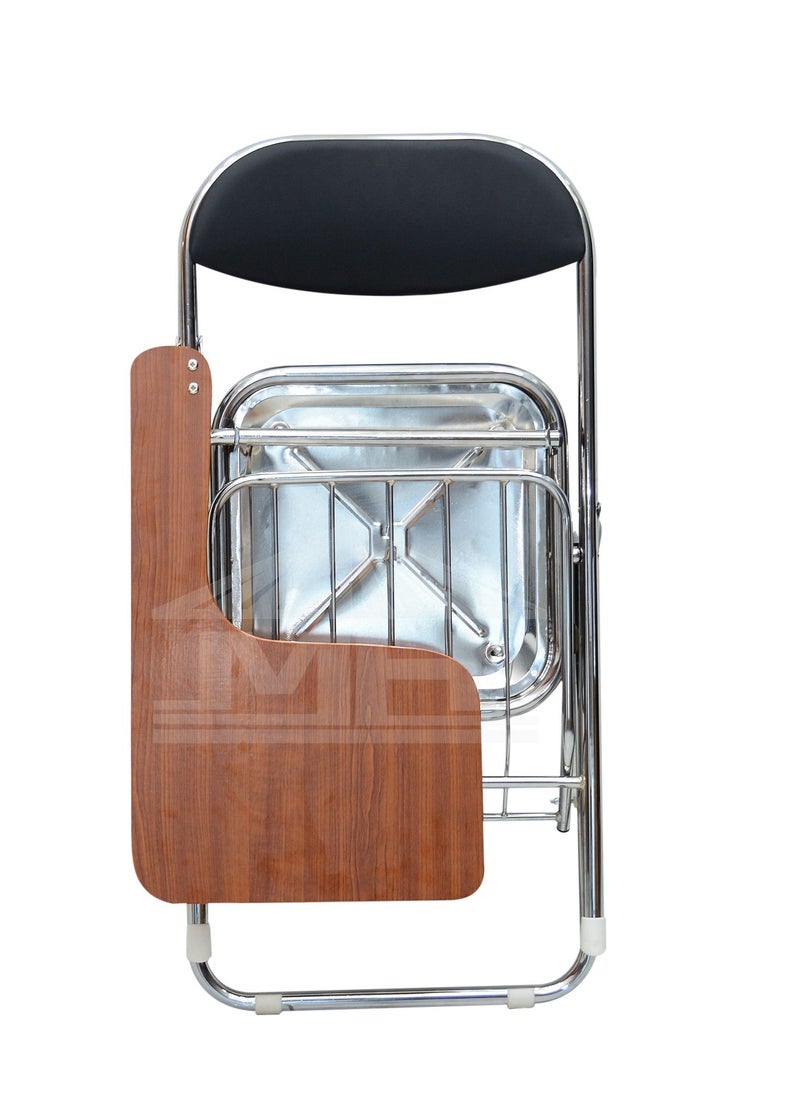 Multi Home Furniture Multi Home Furniture MH-FX107 Study Chair & Metal Folding Student Chair With Writing Pad For Work From Home, Study Purpose, Homework Chair, Learning Chair, Classroom Black  - Image 3
