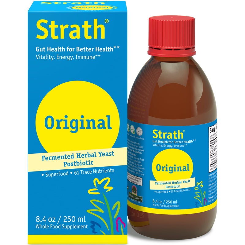 Bio-Strath Strath Fermented Herbal Yeast Postbiotic 84 Fl oz Daily Nutritional Food Supplement Liquid Supports Metabolism Vegetarian LactoseFree No Artificial Additives