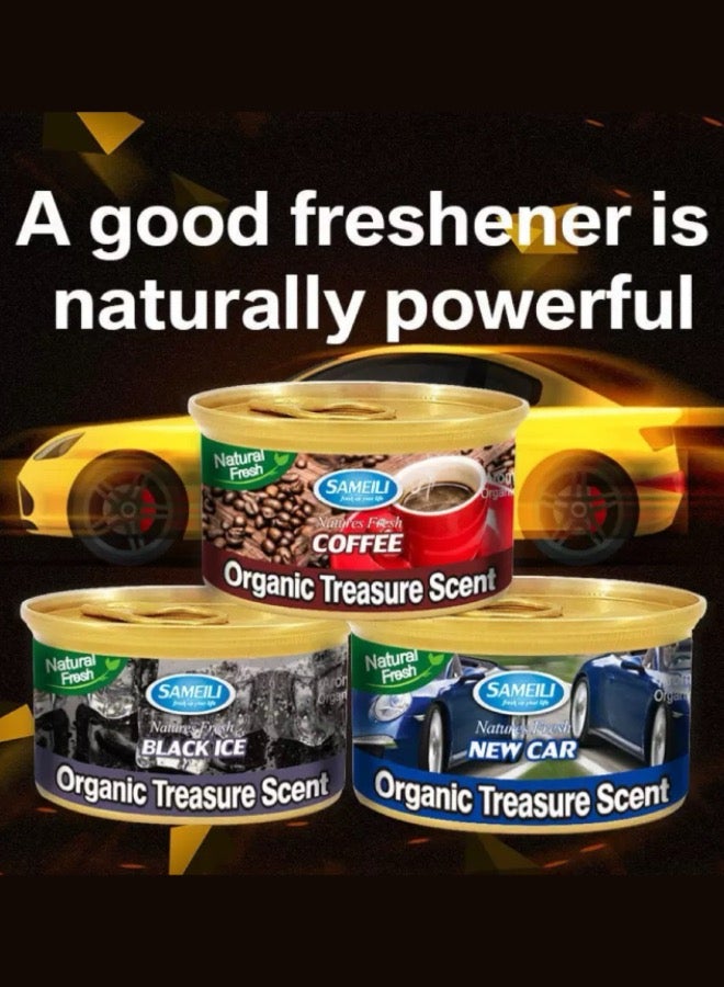 ساميلي [عبوة من 3 قطع] معطر جو طبيعي منعش للسيارة، بنكهة الثلج الأسود - Image 4