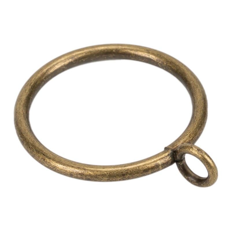 Exselens Curtain Rings with Eyelet for Curtain Rods 15 Inch Inner Diameter Metal Drapery Eyelet Curtain Rings Black 24 Pcs Bronze Exselens - Image 2