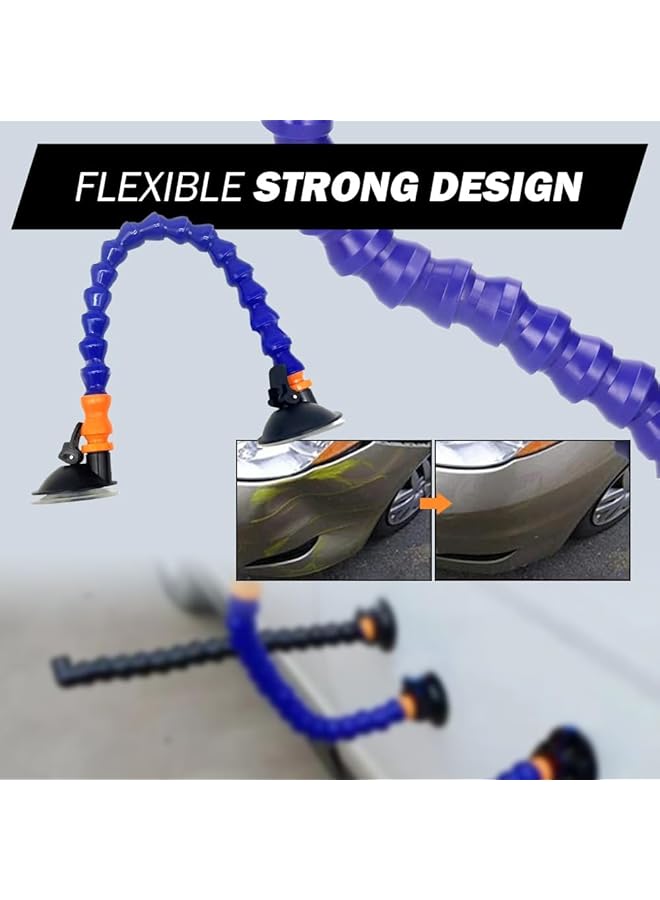 إكسفور أداة إصلاح خدوش السيارة، أداة سحب خدوش السيارة الجديدة المطورة لعام 2024، أدوات إزالة خدوش إصلاح هيكل السيارة، رافعة مقبض شفط قوية مزدوجة الرأس، مجموعة أدوات إصلاح إزالة الخدوش بنفسك، قطعة واحدة - Image 4