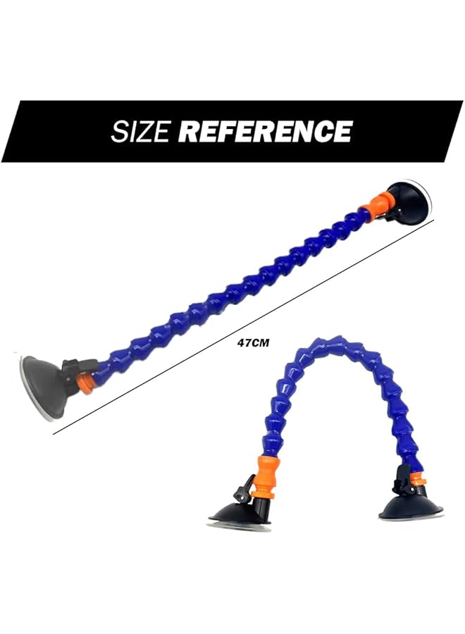 إكسفور أداة إصلاح خدوش السيارة، أداة سحب خدوش السيارة الجديدة المطورة لعام 2024، أدوات إزالة خدوش إصلاح هيكل السيارة، رافعة مقبض شفط قوية مزدوجة الرأس، مجموعة أدوات إصلاح إزالة الخدوش بنفسك، قطعة واحدة - Image 2