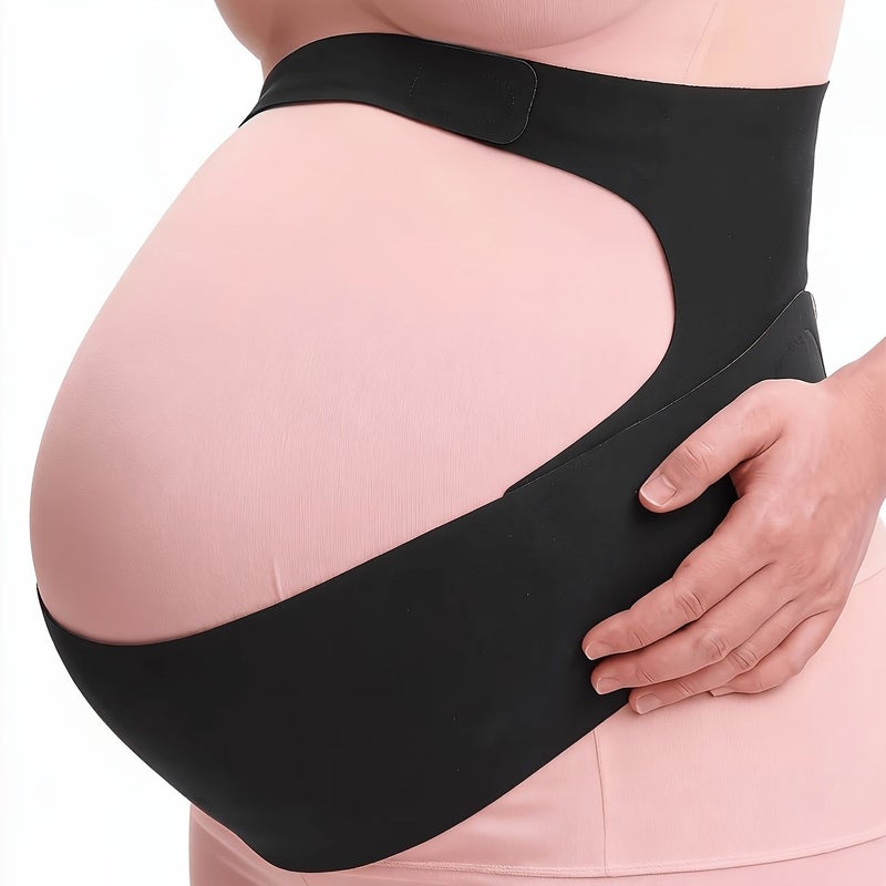 Apricot Maternity Belly Band Invisible Pregnancy And Postpartum Waist Support Belt Size L - Image 1
