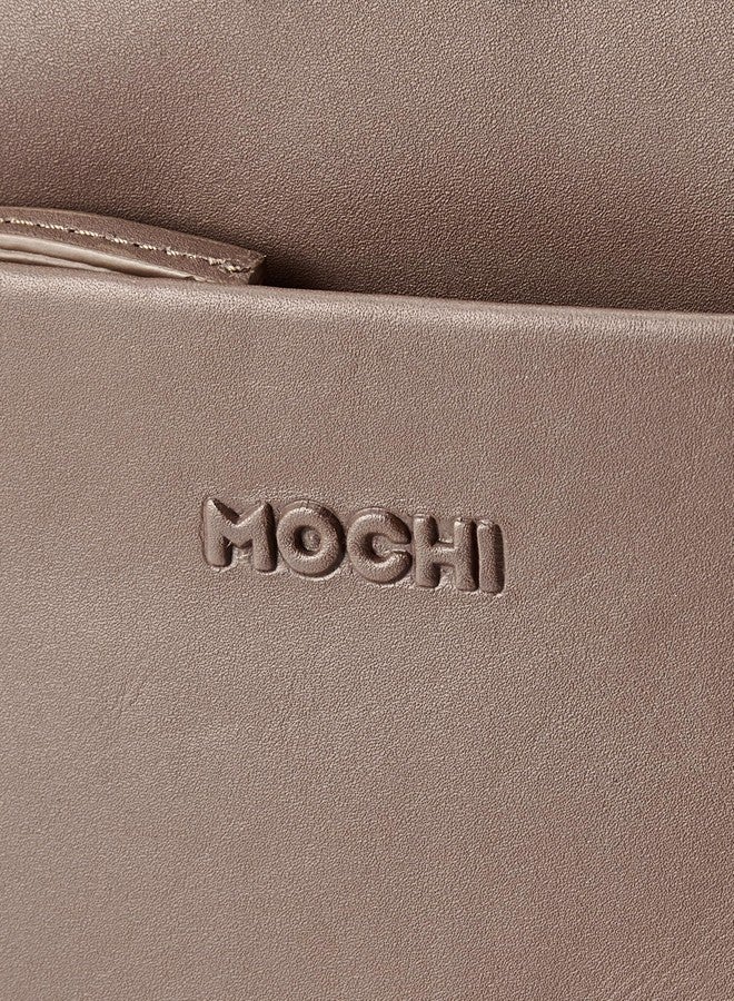 Mochi Women Tan Zip Top Sling (37-8) - Image 4