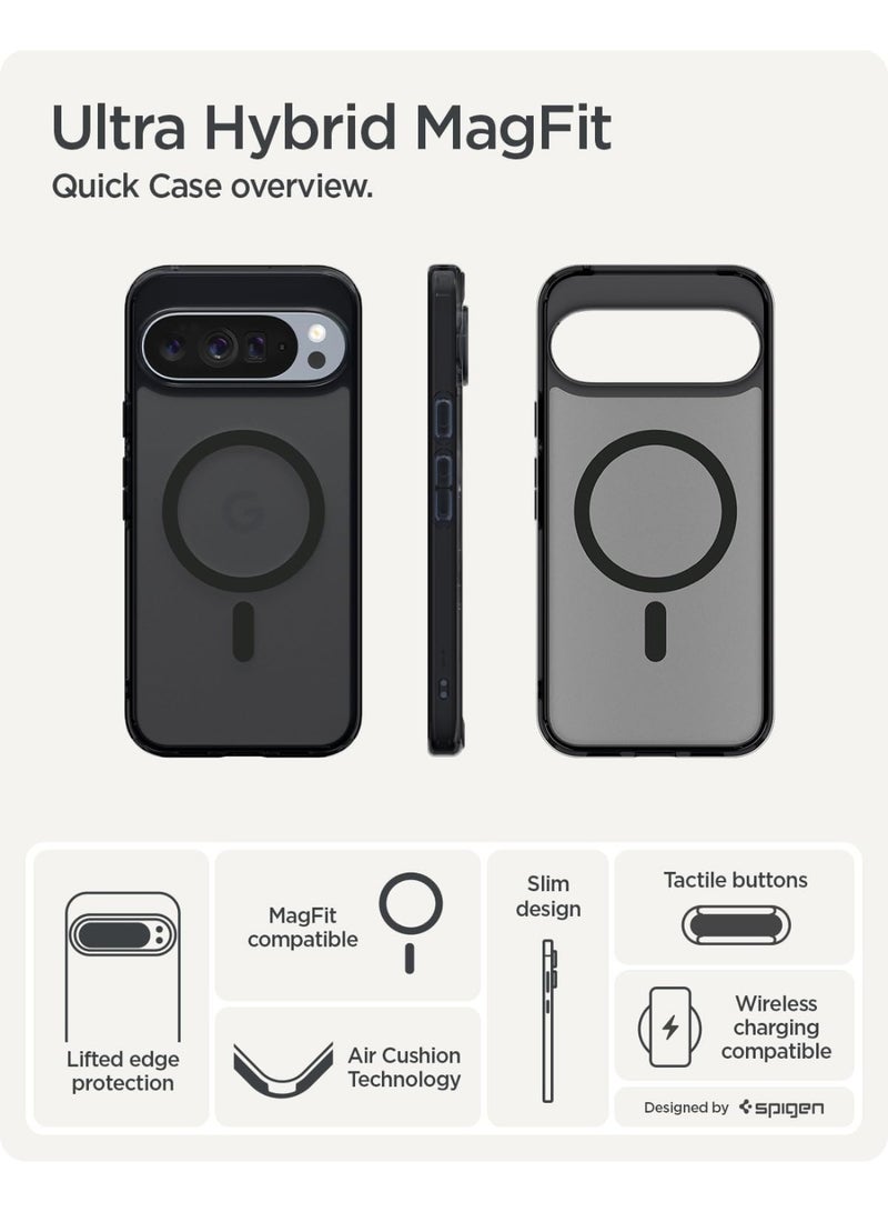 Spigen Ultra Hybrid MagFit for Google Pixel 10 Pro XL Case Cover [Pixelsnap and MagSafe compatible] - Frost Black - Image 3