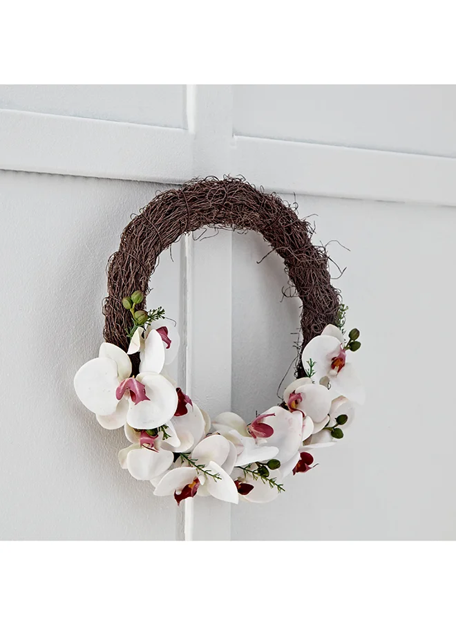 Home Box Fleur Orchid Wreath 30 x 5 x 30 cm