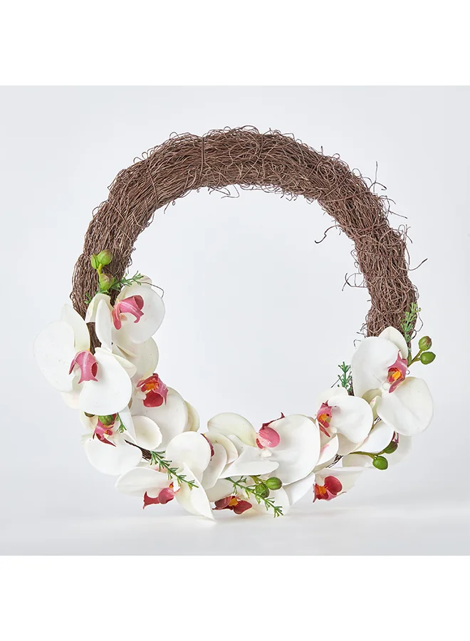 Home Box Fleur Orchid Wreath 30 x 5 x 30 cm