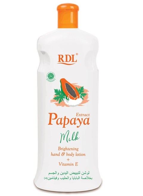 Papaya, Milk and Vitamin E Whitening Hand and Body Lotion 600ml