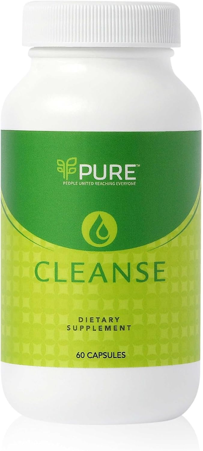 PURE Live Cleanse  Vegan Formula for Better Digestion  Encourages Gut Health  NonGMO  60 Capsules - Image 1
