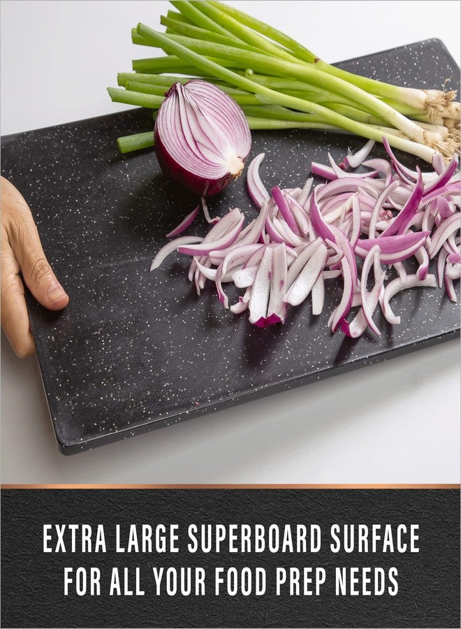 BINO Cutting Board | BPA-Free Chopping Board | Cutting Boards for Kitchen Durable, Large Surface, Multipurpose, Dual-Sided, Dishwasher Safe | Charcuterie Accessories | Home & Kitchen Utensils - Image 3