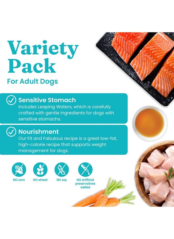 solid gold - Solid Gold Wet Dog Food Variety Pack for Picky Eaters - Fit & Fabulous Chicken + Leaping Waters Chicken & Salmon Grain Free Canned Dog Food - Made with Real Protein for Sensitive Stomachs - 6 Pack - Image 1