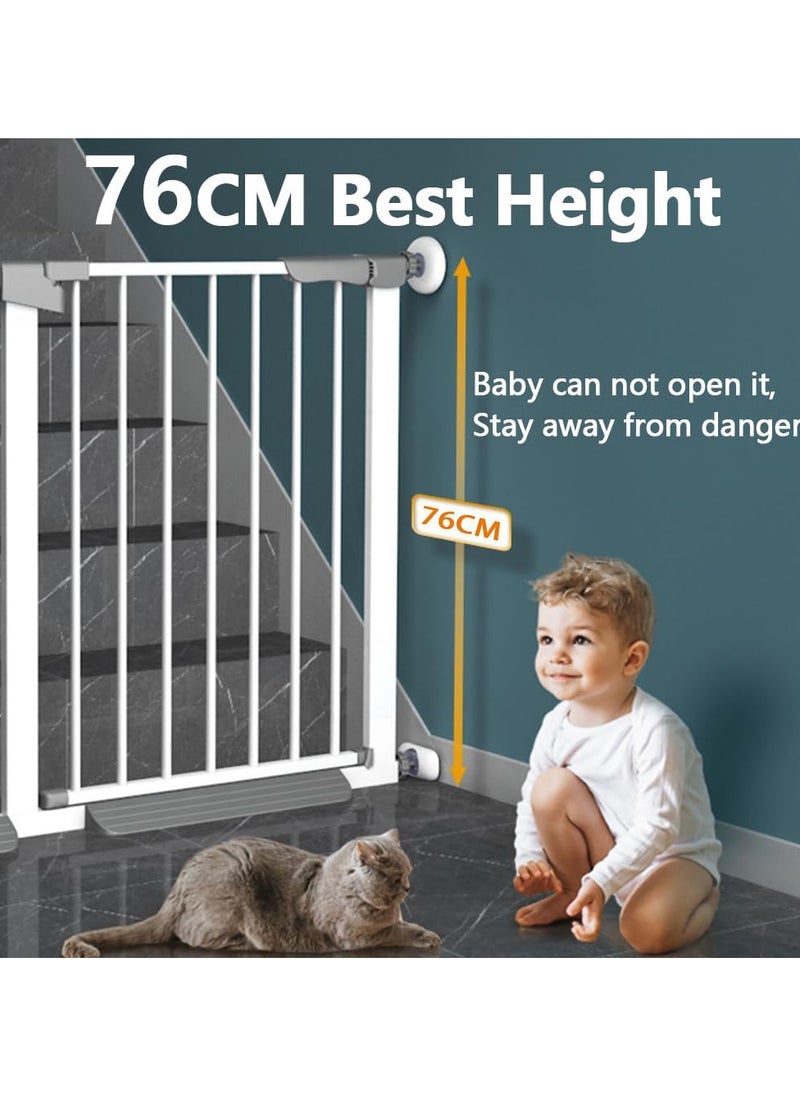 AUTOYSUR - Baby Gate for Stairs & Doorways, Extra Wide Baby Safety Door Gates,Pet Dog Gate, Auto Close Pressure Mounted Walk Thru Child Gate,NO Drilling - Image 1