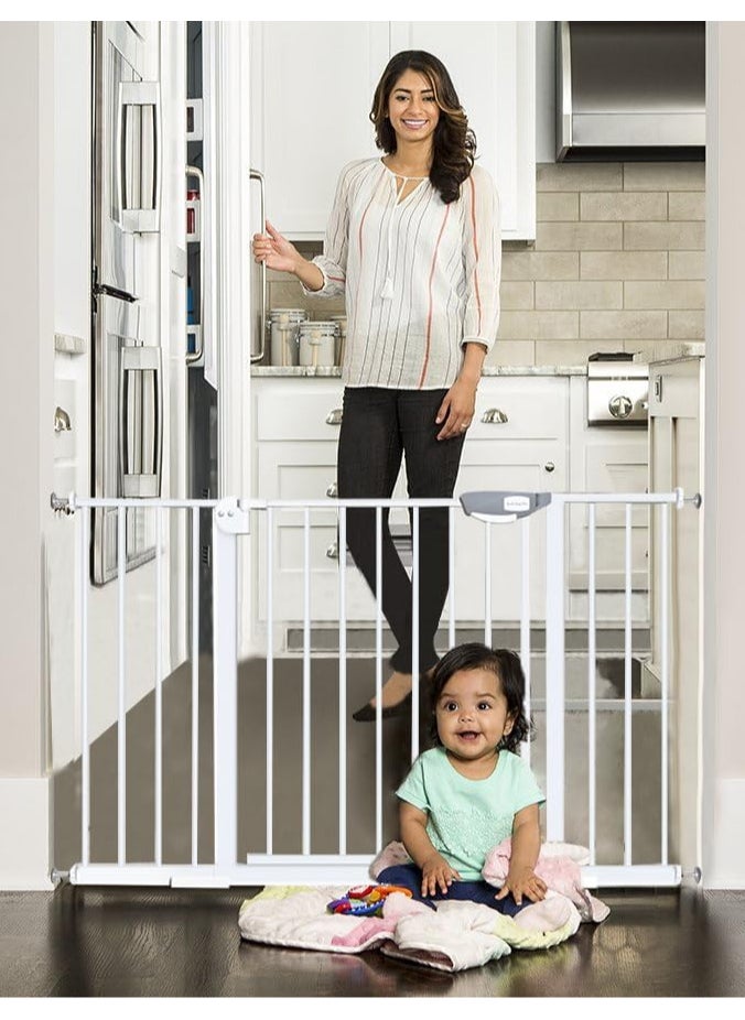 AUTOYSUR - Baby Gate for Stairs & Doorways, Extra Wide Baby Safety Door Gates,Pet Dog Gate, Auto Close Pressure Mounted Walk Thru Child Gate,NO Drilling - Image 1