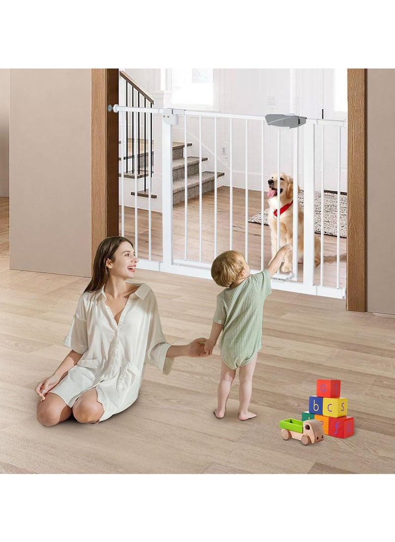 AUTOYSUR - Baby Gate for Stairs & Doorways, Extra Wide Baby Safety Door Gates,Pet Dog Gate, Auto Close Pressure Mounted Walk Thru Child Gate,NO Drilling - Image 1