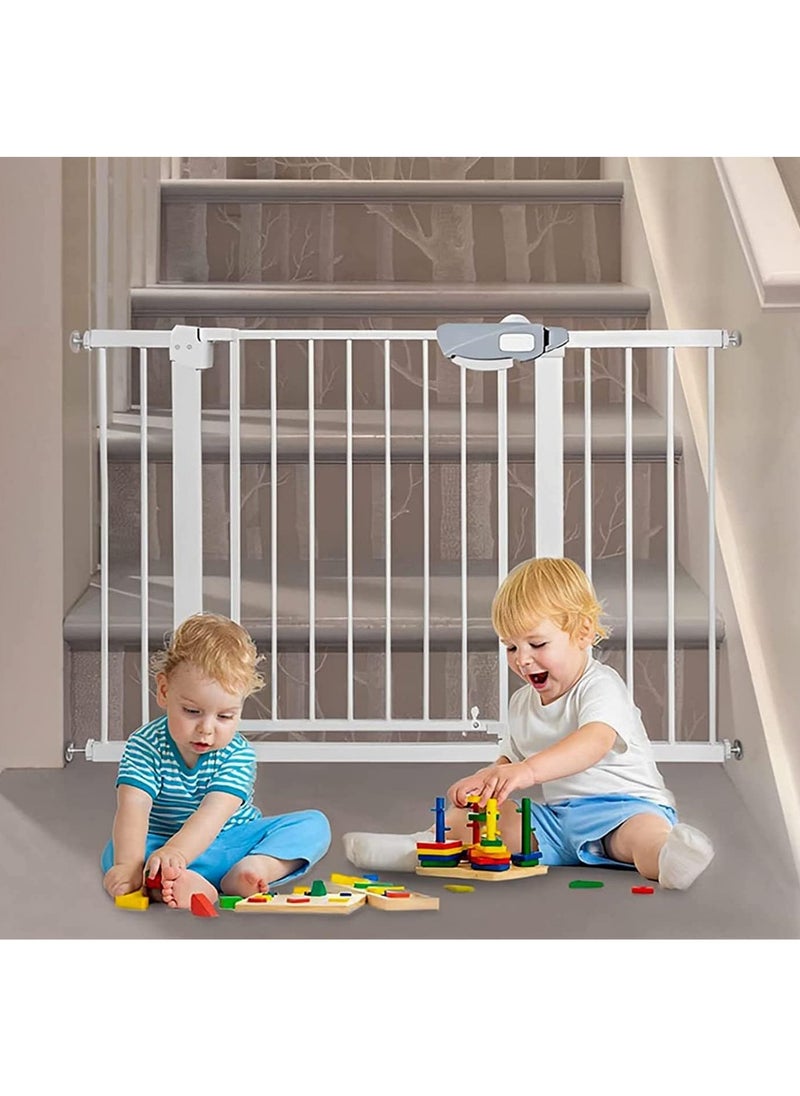 AUTOYSUR - Baby Gate for Stairs & Doorways, Extra Wide Baby Safety Door Gates,Pet Dog Gate, Auto Close Pressure Mounted Walk Thru Child Gate,NO Drilling - Image 1