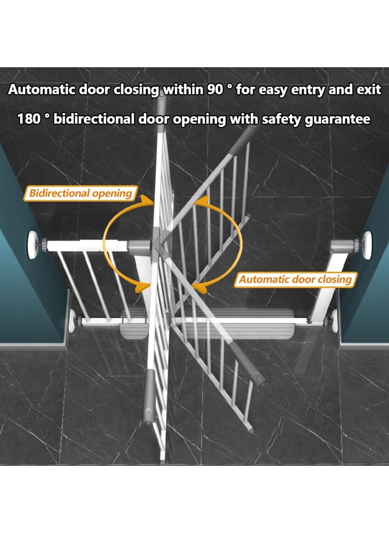AUTOYSUR - Baby Gate for Stairs & Doorways, Extra Wide Baby Safety Door Gates,Pet Dog Gate, Auto Close Pressure Mounted Walk Thru Child Gate,NO Drilling - Image 1
