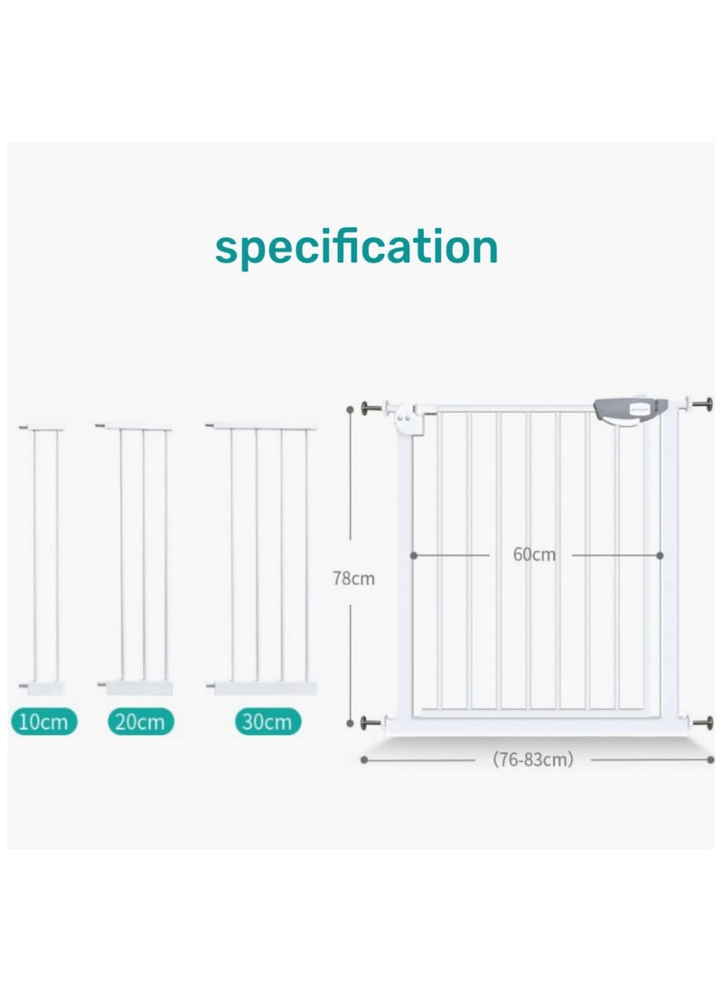 AUTOYSUR - Baby Gate for Stairs & Doorways, Extra Wide Baby Safety Door Gates,Pet Dog Gate, Auto Close Pressure Mounted Walk Thru Child Gate,NO Drilling - Image 1