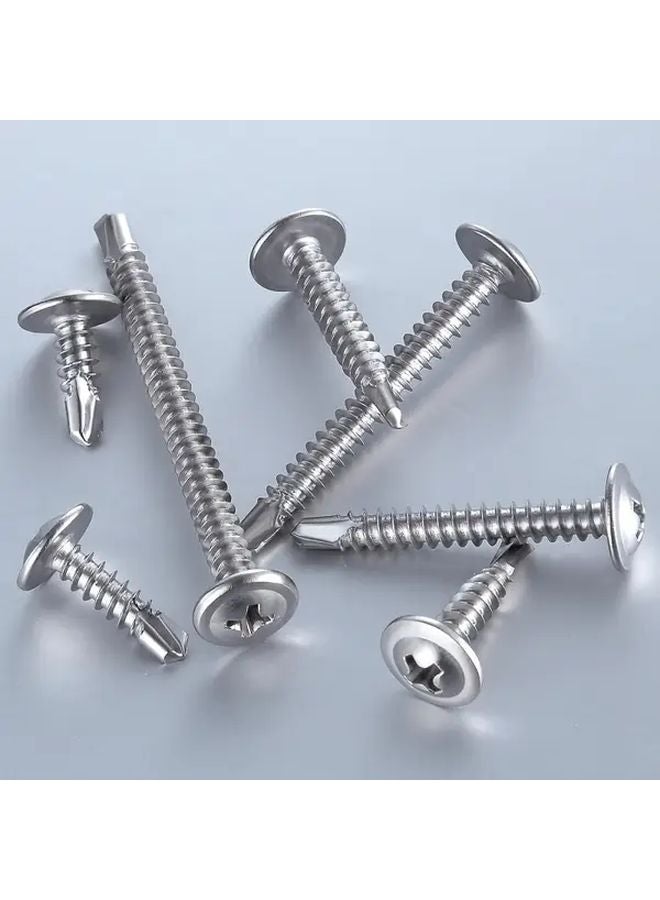 100pcs 13mm Stainless Steel Self Tapping Truss Head Screws For Metal And Wood - Image 2