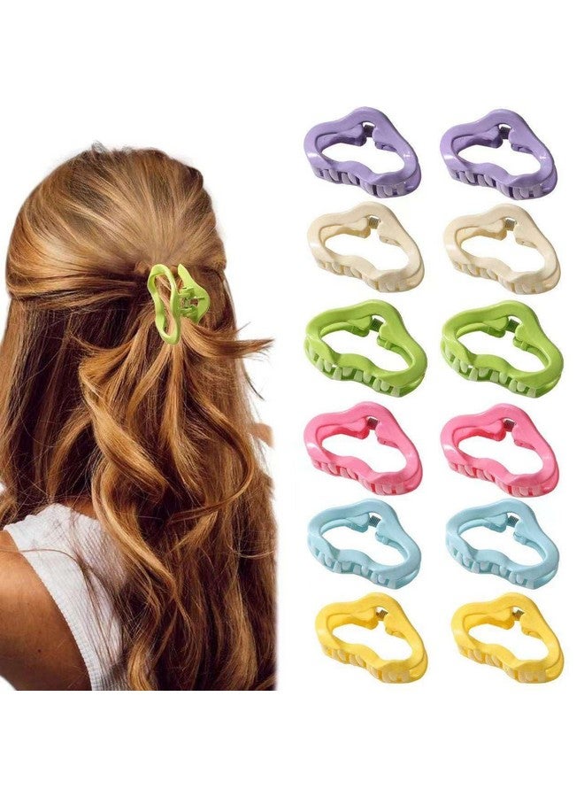 QUILBOOL Elegant Cute hair Claw Clip, Simple Versatile Hollow Cloud Design hair Clip, Women Girls Daily Party Outdoor Decors, Jaw Clip Strong Hold Curly Hair Styling Accessories - 6 pc, Multi Color - Image 1