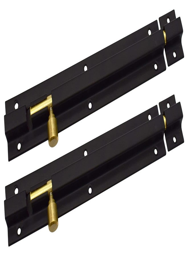 RAB Tower Bolt Stainless Steel with Antique Rod, for Main Door, Windows Pack of 2 (Code:- AB, Black Antique Brass, 8") - Image 1