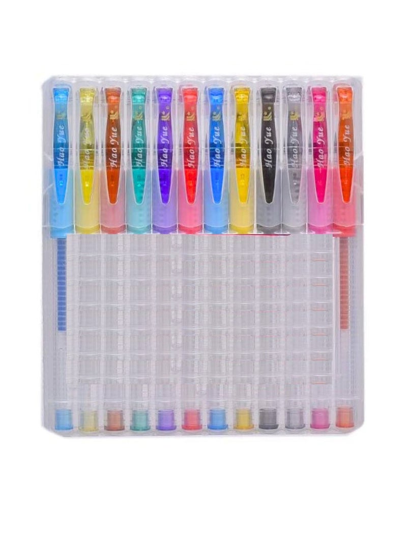 Generic Glitter Colour Gel Pen Fruits Sinks Glitter Colour Gel Pen 12 colours  - Image 2