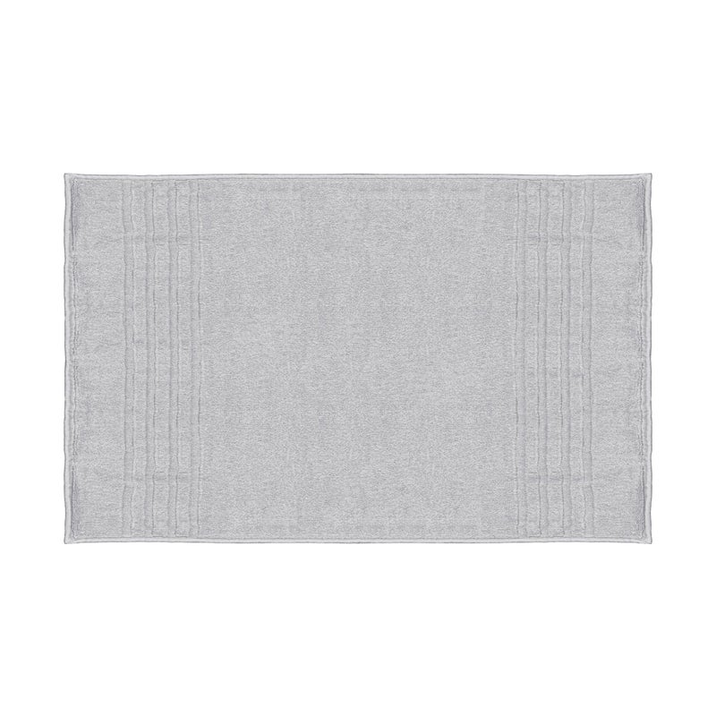 Mosobam Luxury Turkish XL Bath Mat 28X44 Light Grey Gray 1000 GSM Bamboo Viscose  Aegean Turkish Combed Cotton