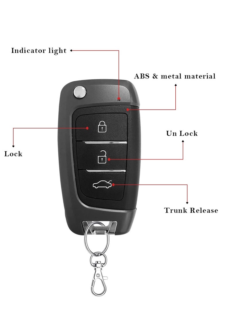 3XR 3XR Universal Remote Keyless Entry System - M1230 with Central Door Locking, Trunk Release, and Car Locator  - Image 5