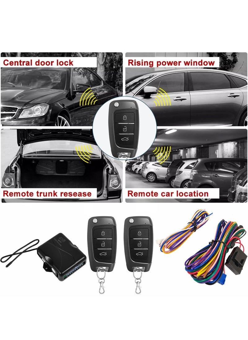 3XR Universal Remote Keyless Entry System - M1230 with Central Door Locking, Trunk Release, and Car Locator