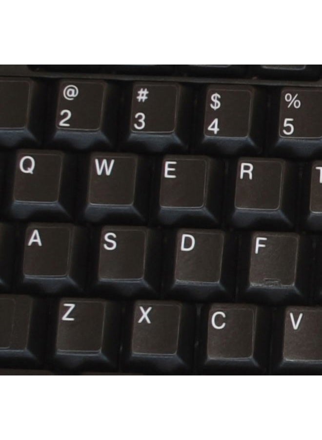 4Keyboard ENGLISH US NON-TRANSPARENT STICKER ON BLACK BACKGROUND - Image 2