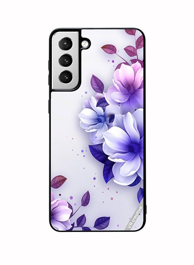 VR CREATIVE Protective Case Cover For Samsung Galaxy S22 5G Flower Design Multicolour - Image 1