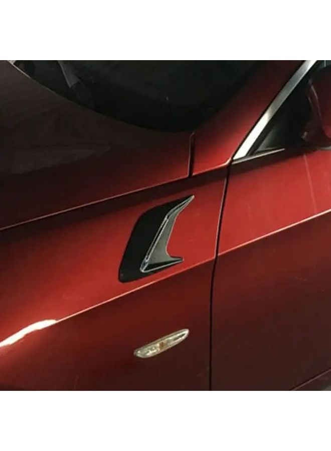 Dark Gray Car Side Vent Air Flow Fender Stickers Auto Simulation Air Inlet Decals - Image 5