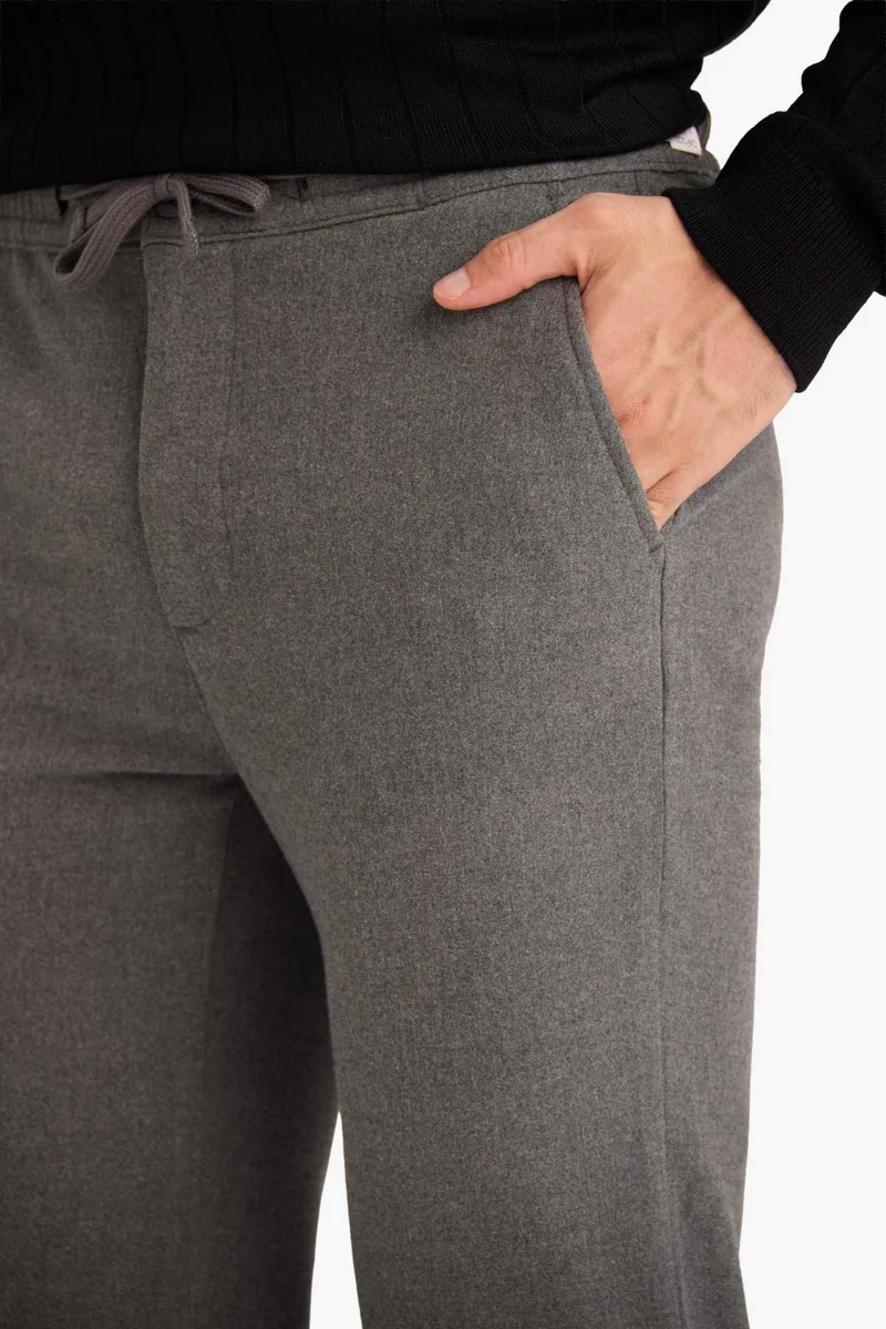 Defacto  Regular Fit Pocketed Straight Leg Trousers for Men | Best Price UAE