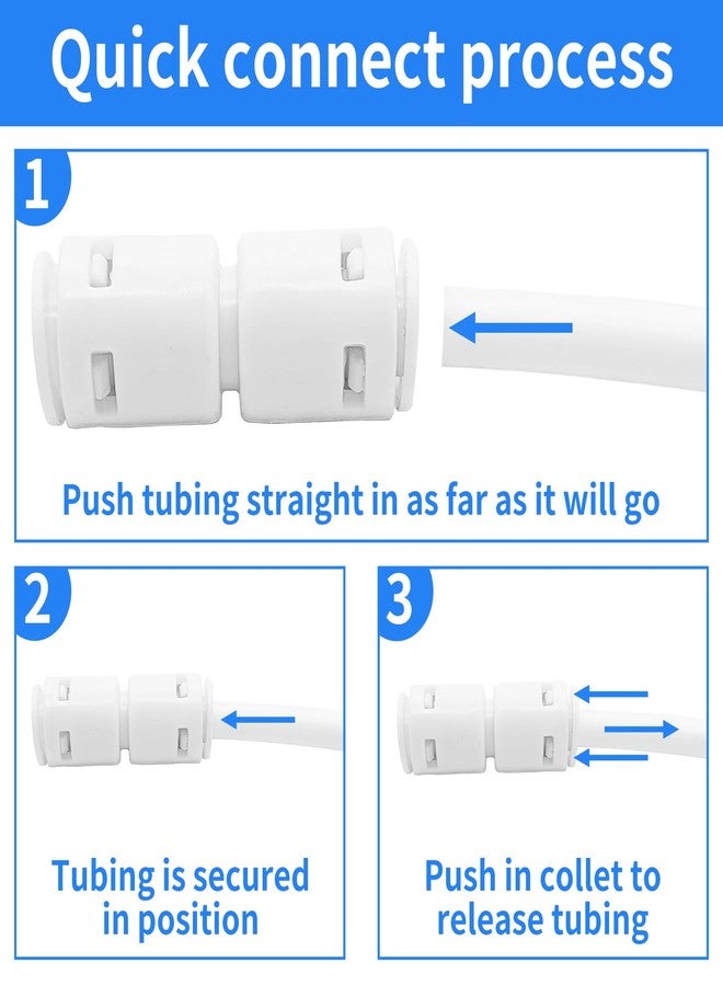 Sweezwon Water Tube Fittings Kit,1/4" OD Quick Connect Push to Connect Fittings for RO/DI Water Filter System(Ball Valve+ T+ I+ L+ Y+ Professional Tubing Cutter,46Pcs) - Image 5