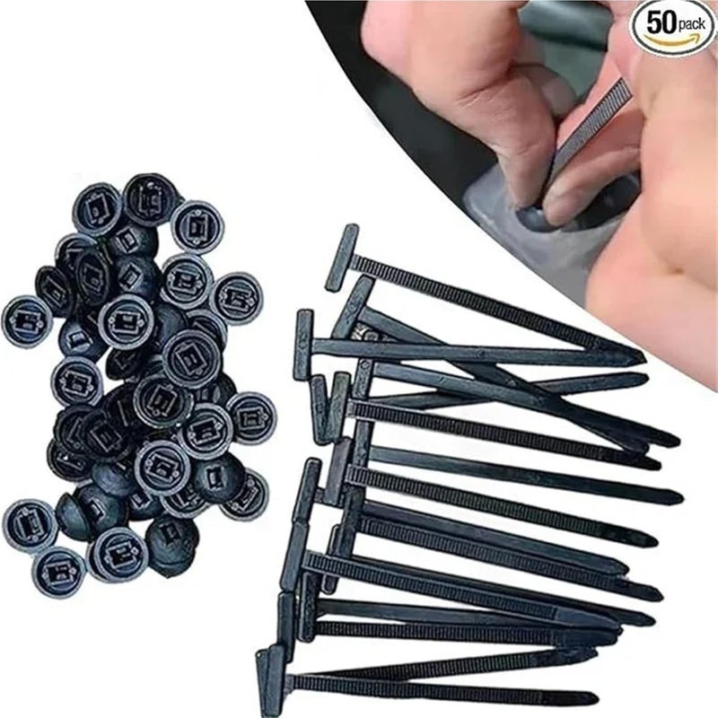 Nylon Universal Cable Tie Buckle Nylon Universal Cable Tie Buckle Self-Locking Zip Ties Holder With Pin Button Multipurpose For Car Daily Repair for Automotive Repair(350pcs) - Image 5