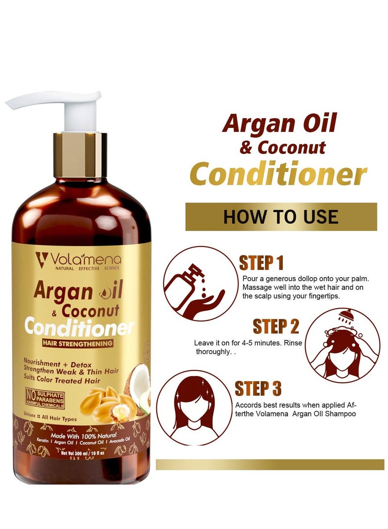 Volamena Argan Oil Hair Conditioner 300 ml - Image 3