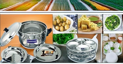 TENNYSON TENNYSON IDLI Maker Elite Plus Medium Special Thick Gauge Extra DEEP Plates (4 Plates 16 IDLIES) NO Joint - Image 1