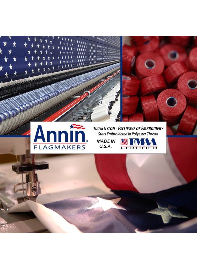 Annin Flagmakers (2730) Tough-Tex American Flag, Made in USA, 5 x 8 Feet, Polyester - Image 2