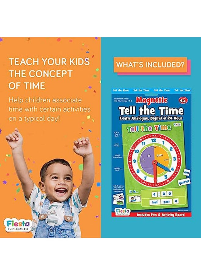Fiesta Crafts - Magnetic Tell The Time - Image 1