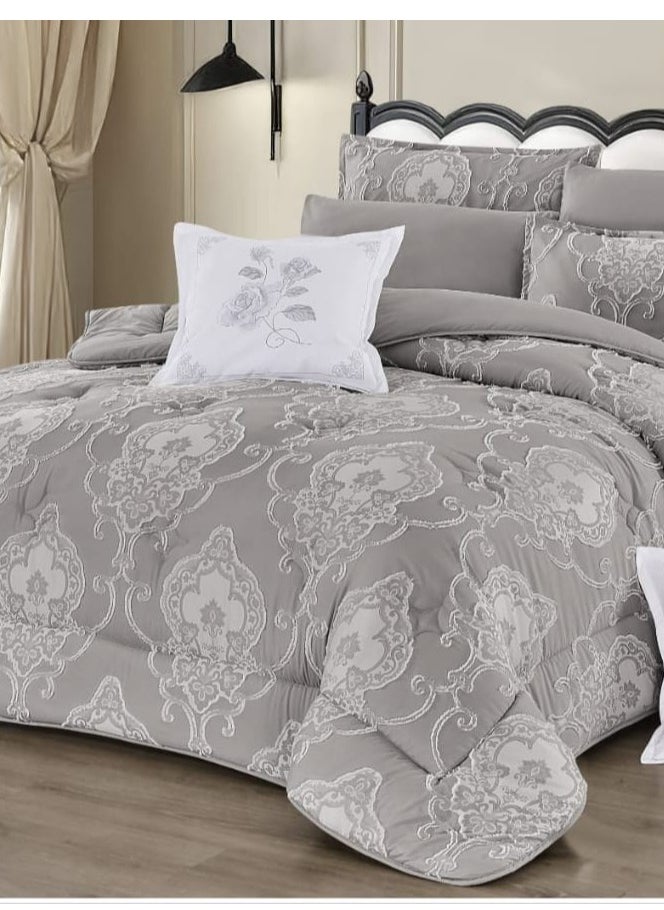 Moon - Summer bedspread, 4 pieces, one and a half, elegant design with lace line, suitable for bed size 120 x 200, quilt size 170 x 220 cm - Image 1
