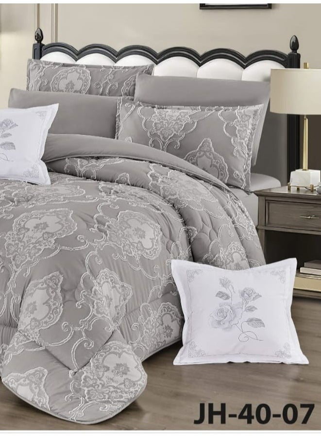 Moon - Summer bedspread, 4 pieces, one and a half, elegant design with lace line, suitable for bed size 120 x 200, quilt size 170 x 220 cm - Image 1