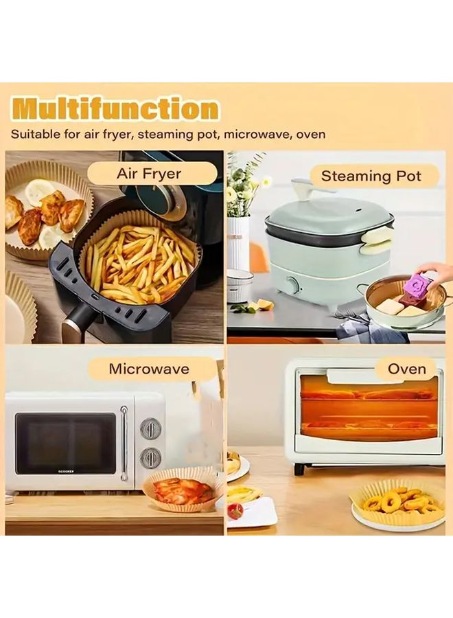 100pcs Disposable Paper Liners for Air Fryers Non Stick Baking Parchment Sheets - Image 4