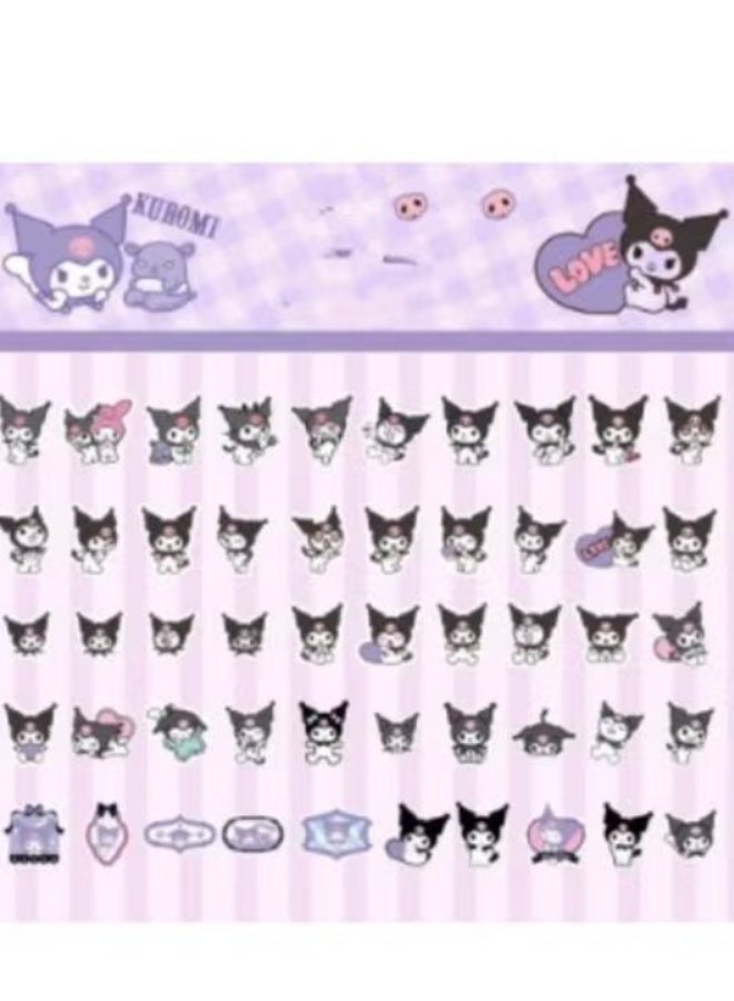 Sanrio Kuromi Sanrio Sticker Sheet (Cute Character & Icon Designs)