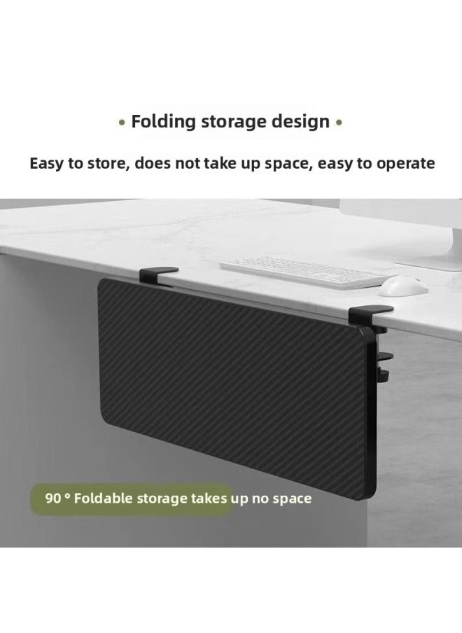 Generic - Environmental Protection Desktop Extension Board Extension Extension Extension Long Hand Support Bracket Widened Folding Computer Book Table Wholesale-Color:68x24cm-Pattern:Curved Cinnamon Pear + 4 Brackets (load Bearing 50kg ) - Image 1