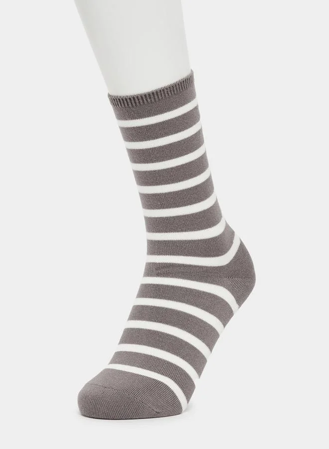 Styli Set of 5 - Striped Crew Socks