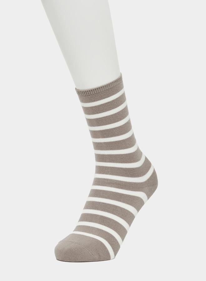 Styli Set of 5 - Striped Crew Socks  - Image 5