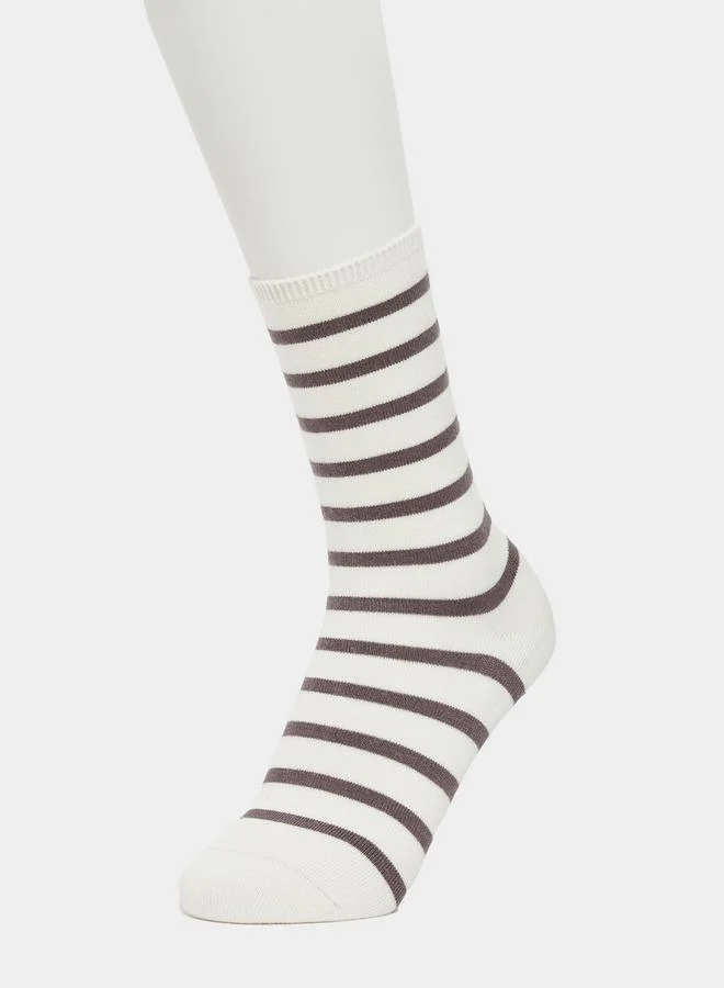 Styli Set of 5 - Striped Crew Socks