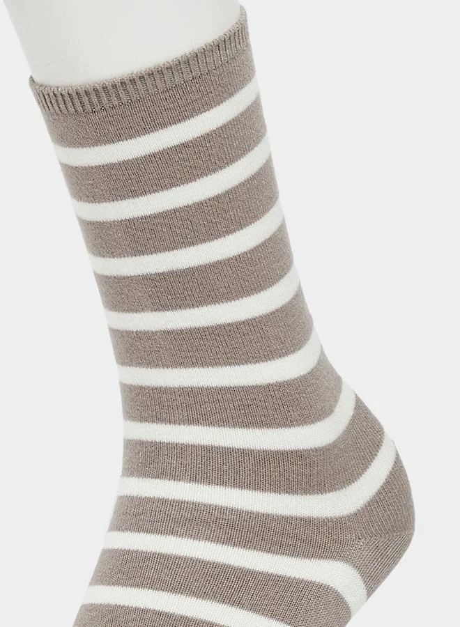 Styli Set of 5 - Striped Crew Socks