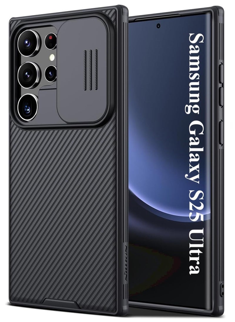 Nillkin For Samsung Galaxy S25 Ultra Case, Camera Lens Protection Slide Cover, TPU+PC Shockproof Bumper Back Cover, Anti-Fingerprint Mobile Phone Case, Slim Fit Protective Casing  - Image 1