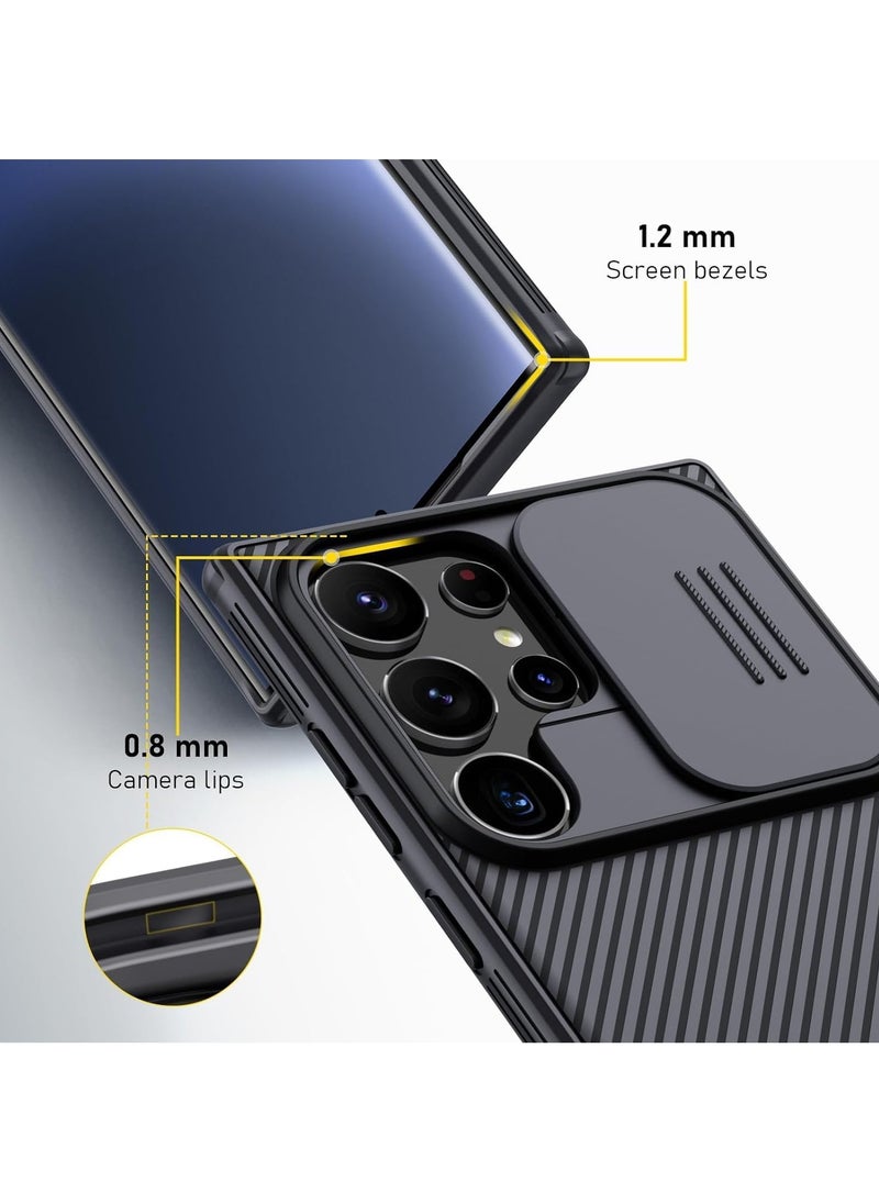 Nillkin For Samsung Galaxy S25 Ultra Case, Camera Lens Protection Slide Cover, TPU+PC Shockproof Bumper Back Cover, Anti-Fingerprint Mobile Phone Case, Slim Fit Protective Casing  - Image 3
